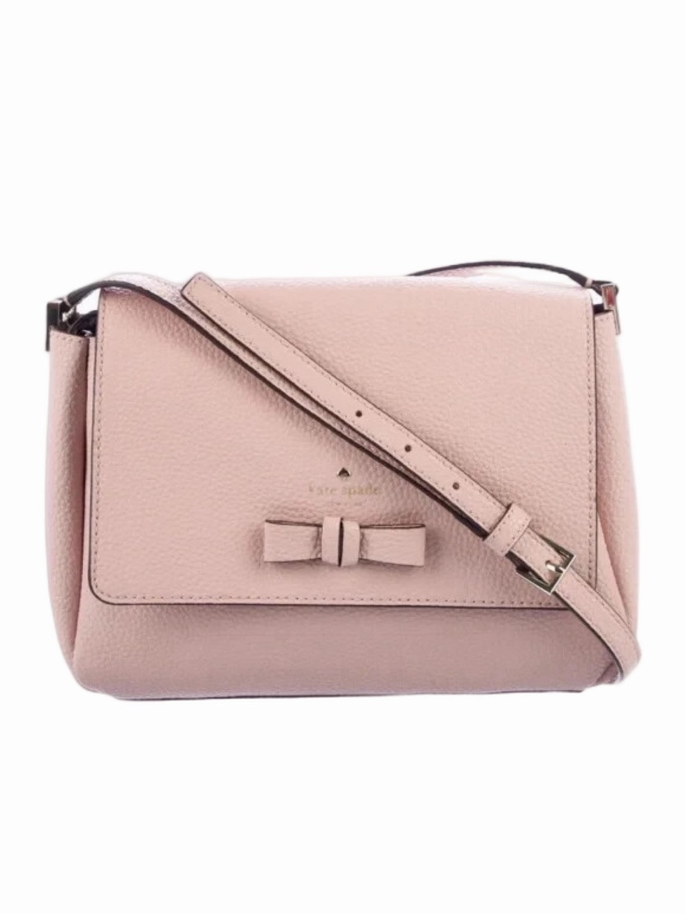 Kate Spade Avva Pershing Street Warm Vellum Pink Leather Purse Crossbody Bag